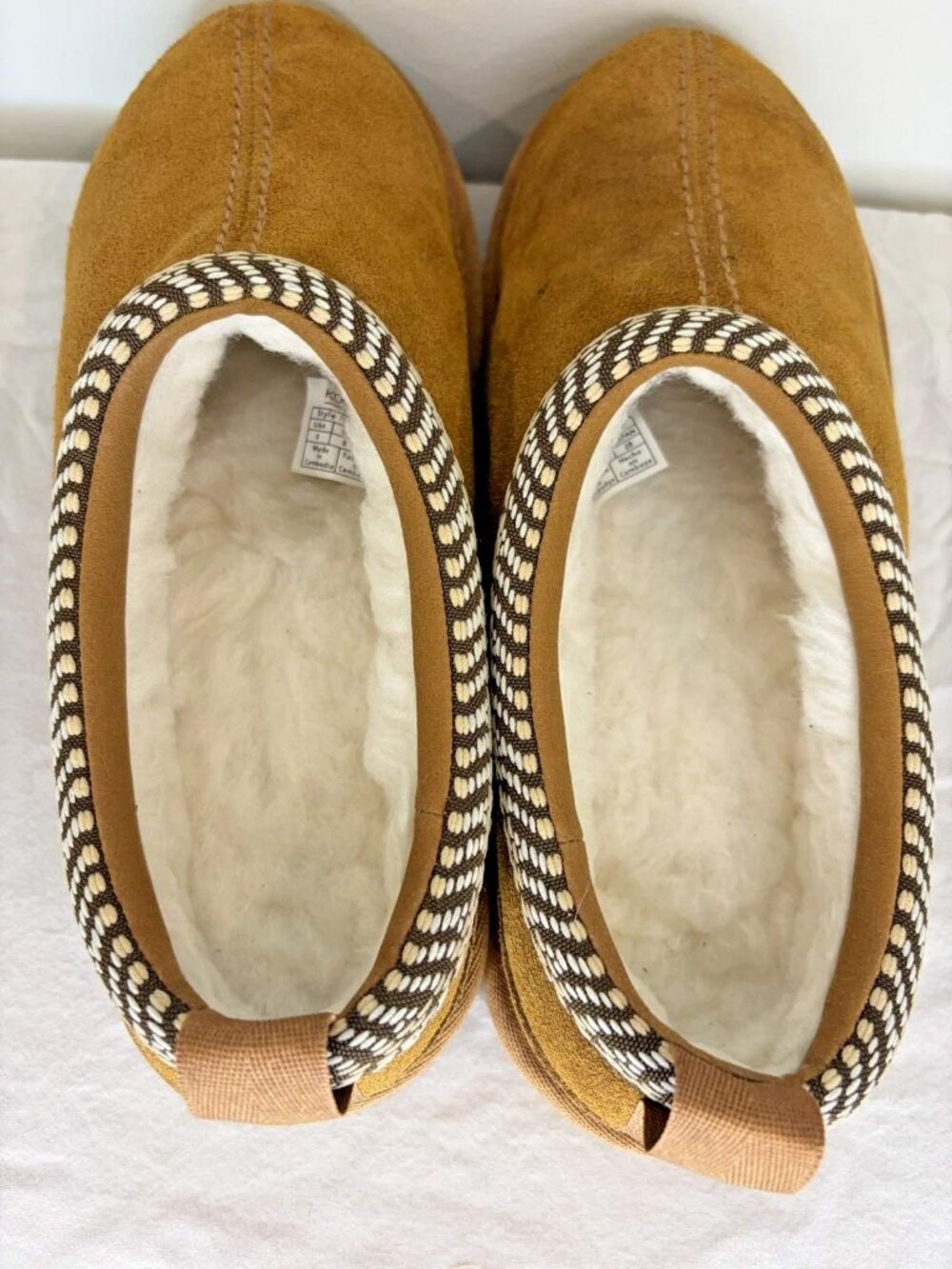 Koolaburra by Ugg Burree Slippers Women's Sz 8 Suede Faux Fur Lining Brown - Picture 10 of 11